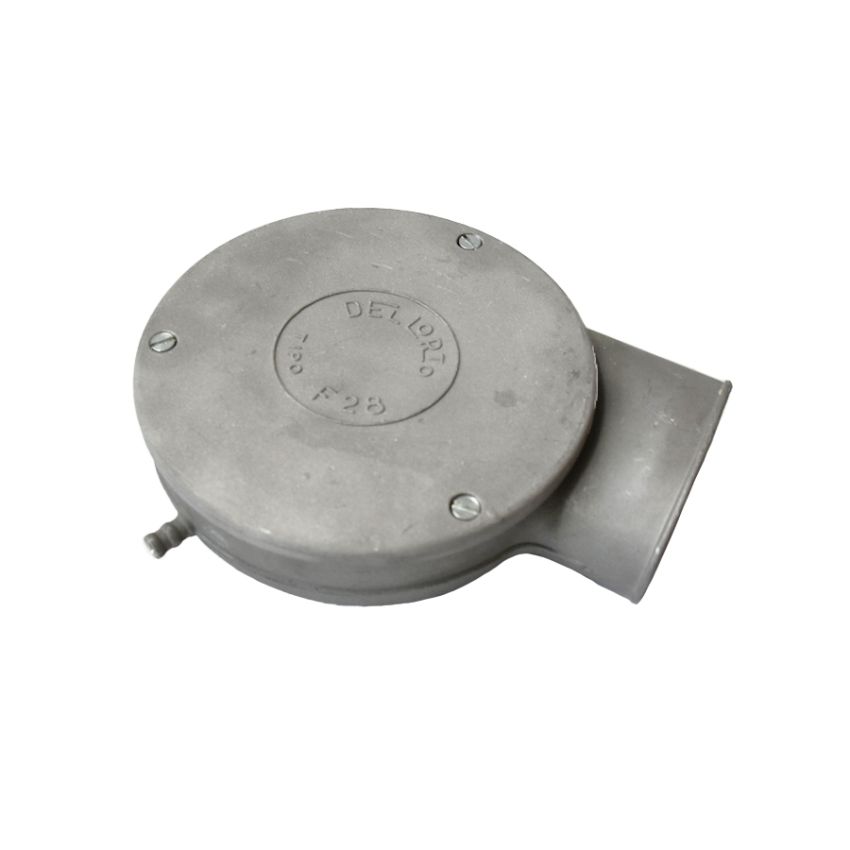 Scatola filtro in metallo completa con filtro interno per Lambretta LI S1 prima versione (1958)
