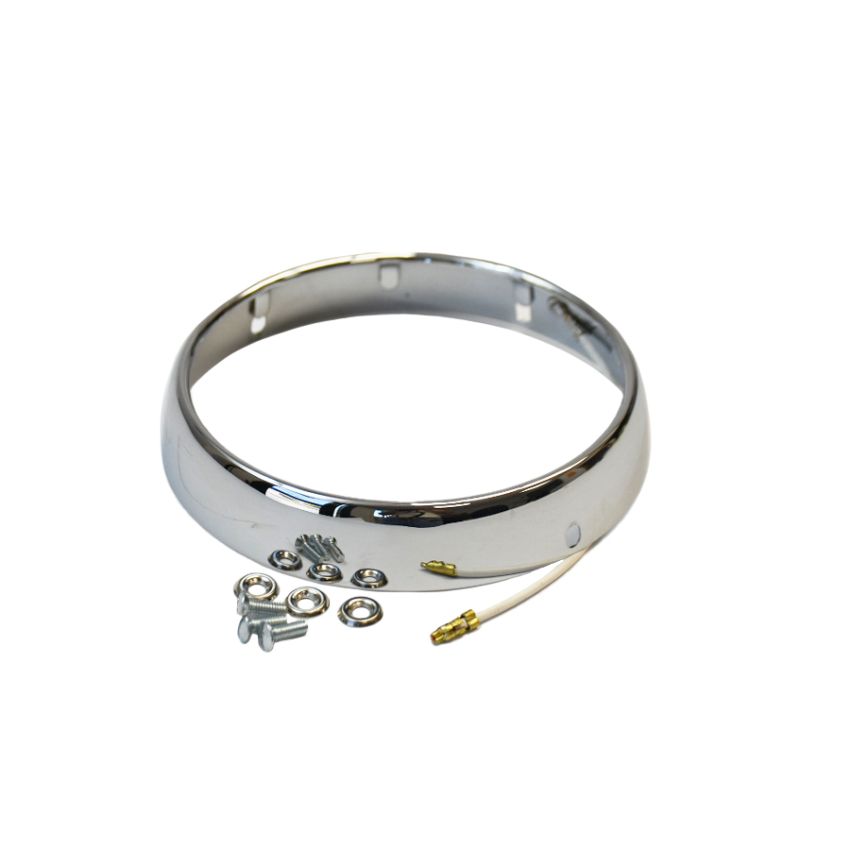Ghiera cromata faro anteriore Lambretta LI S1 + TV1