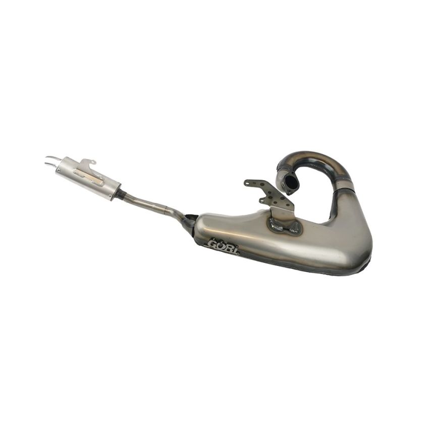 Marmitta Gori GP attacco cilindro ovale tipo TS1 per Lambretta LI + TV2/3 + SX + Special + GP/DL