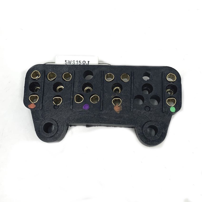 Junction box with resistor for Lambretta LI 125 S2 (early version)