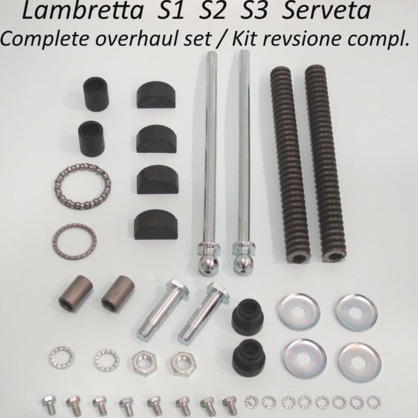 Kit revisione forcella completo Lambretta LI + TV2/3 + SX + Special + Serveta