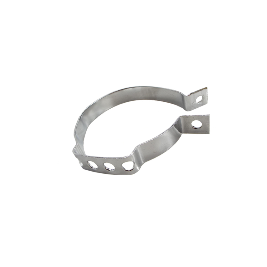 Fascetta cromata Scootopia per fissaggio cavi al telaio Lambretta D/LD150 + LD125 + LI + TV2/3 + SX + DL