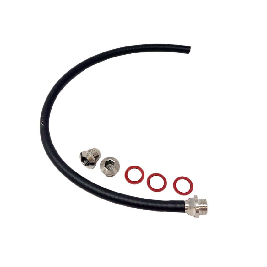 Set tappo livello olio, tappo con calamita e sfiato olio MB inox
