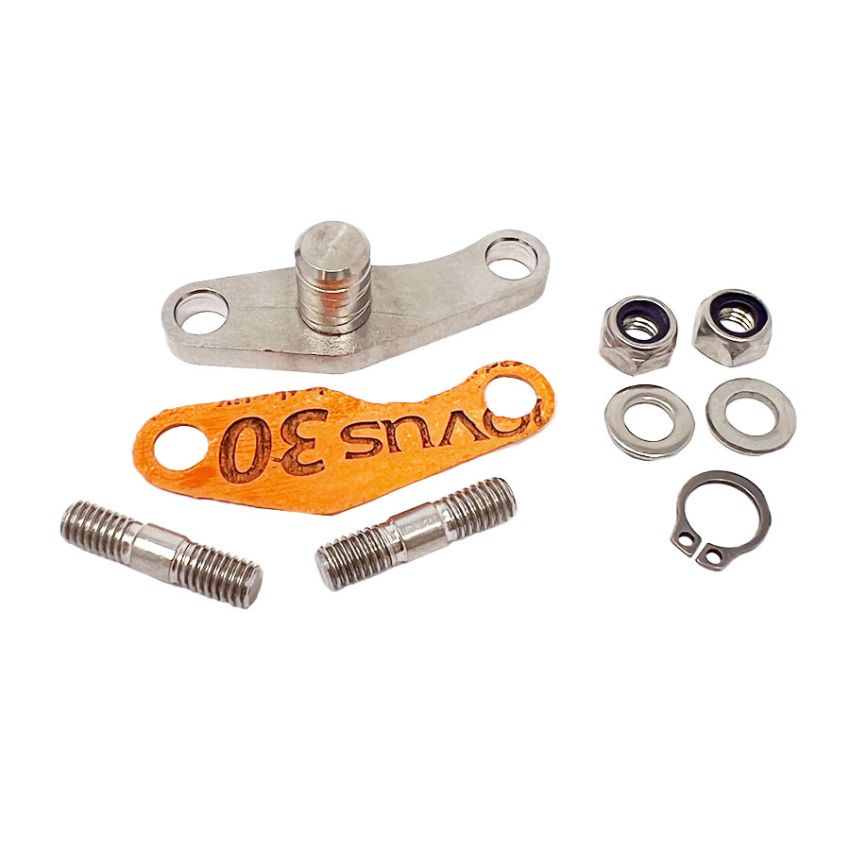 Gear linkage swivel pivot base, stainless steel, MB