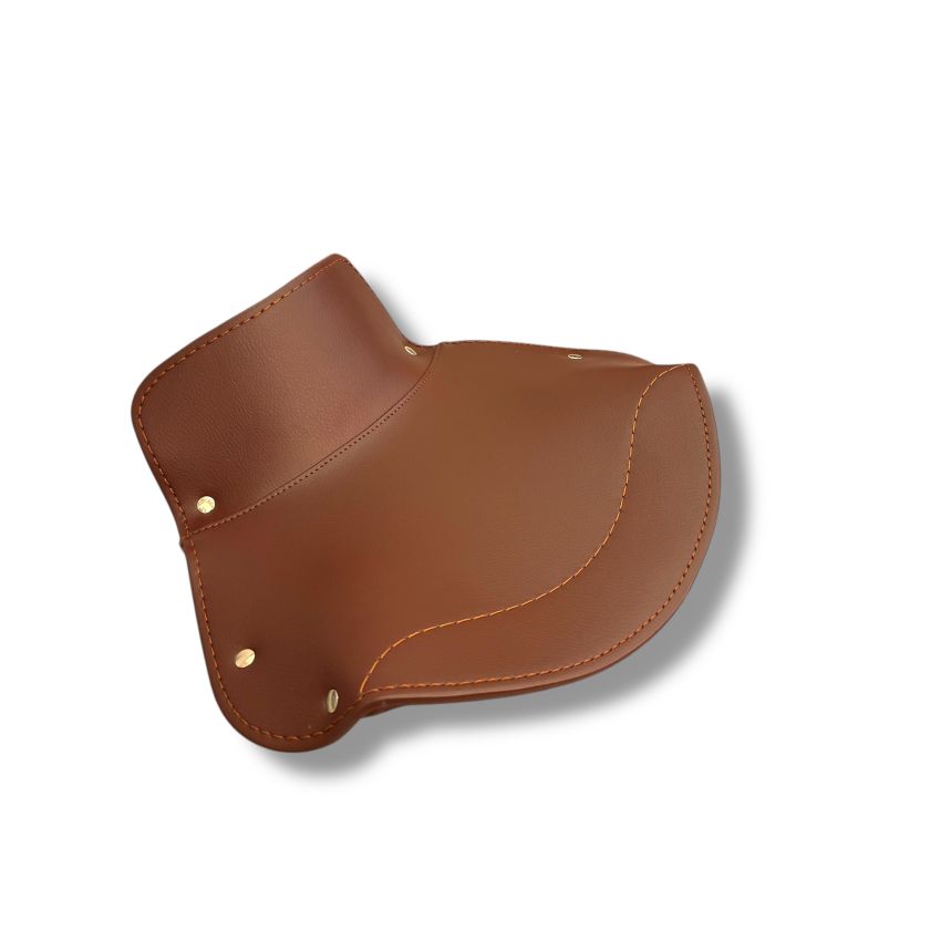 Brown front seat cover lambretta A (Vers.3) + B