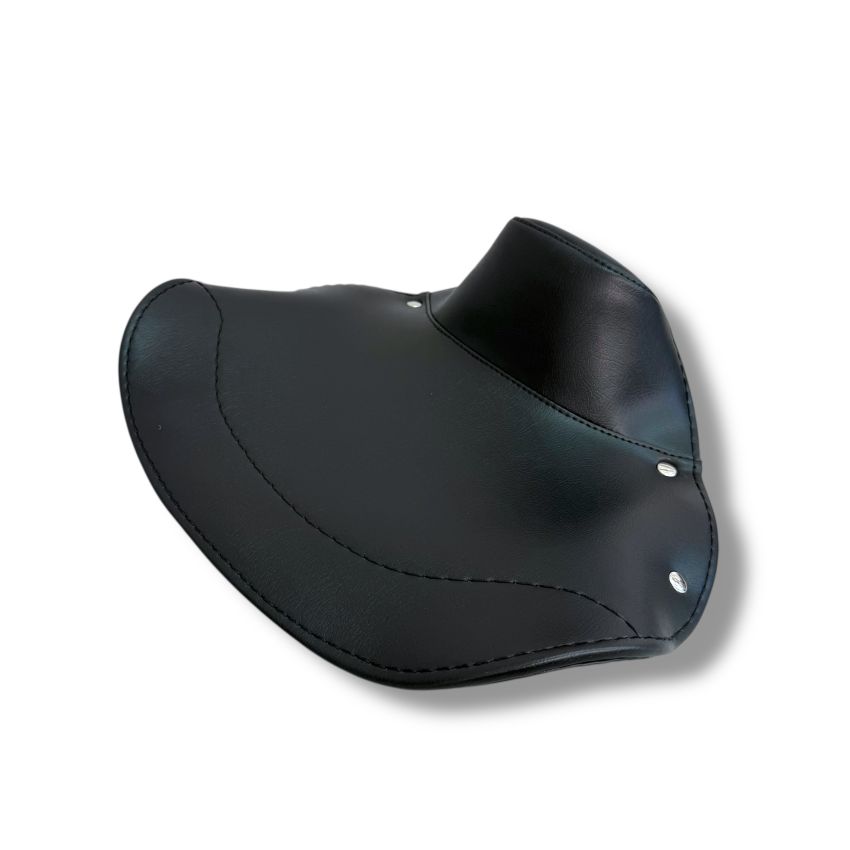 Black front single seat cover - Closed Type - Lambretta LD 1957