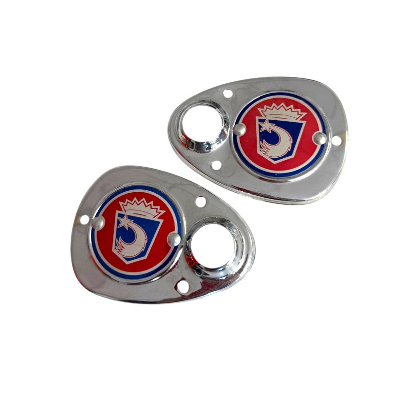 Ardor fork covers for Lambretta D + LD, rechromed.