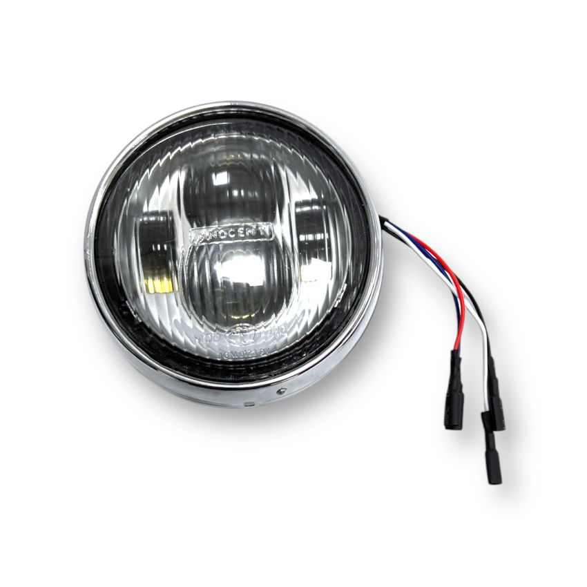 Complete LED AC/DC headlight unit for Lambretta LI3