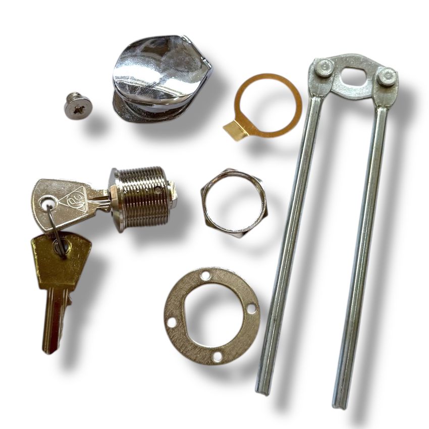 Serratura completa per bauletto Lambretta D + E + F