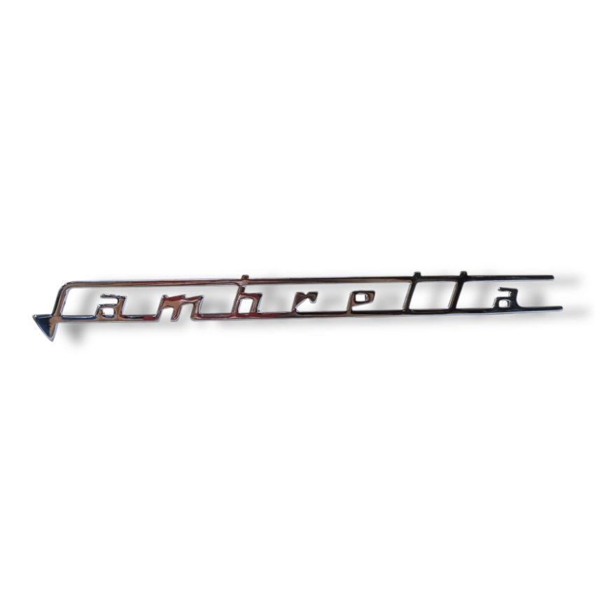 Legshield badge "Lambretta" for Lambretta LI + TV2/3 + Special + SX