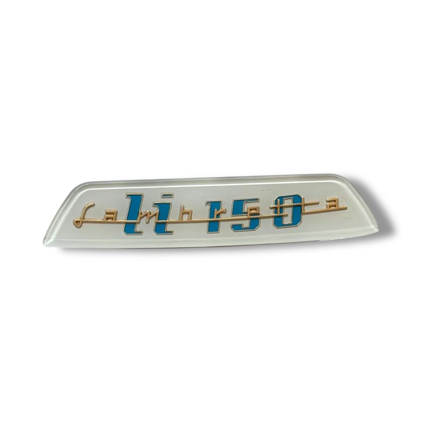 Rear frame badge 'LI150' for Lambretta LI S3