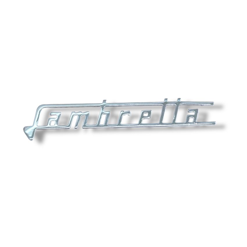 Scritta "Lambretta" per scudo anteriore tipo grande  Lambretta Special + SX150 + SX200 + J50 DELUXE + Serveta LI S3