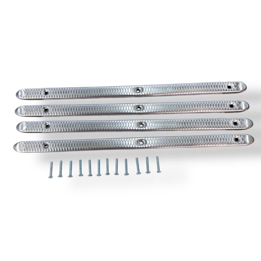 Listelli poggiapiedi in alluminio Lambretta C (set di 4pz)