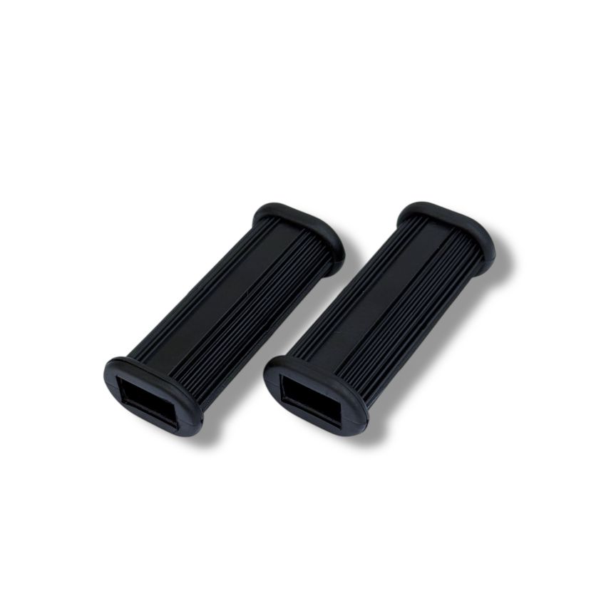 Pair of passenger footpeg rubbers Lambretta C + D + E + F