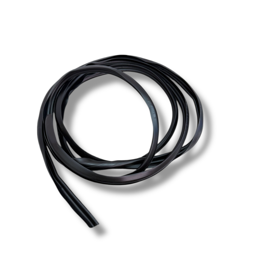 Pair of black sidepanel rubber beadings Lambretta LC + LD + GP/DL + Serveta