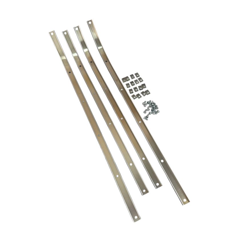 Kit listelli in alluminio per pedana Lambretta J50 Deluxe