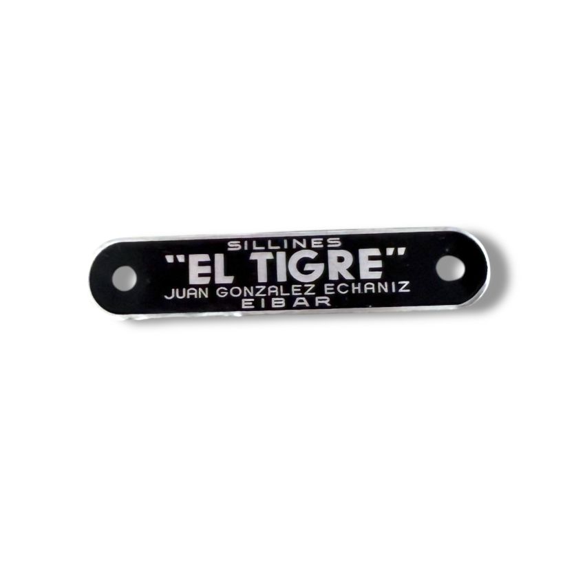 Scritta 'El Tigre' per sella Lambretta Serveta