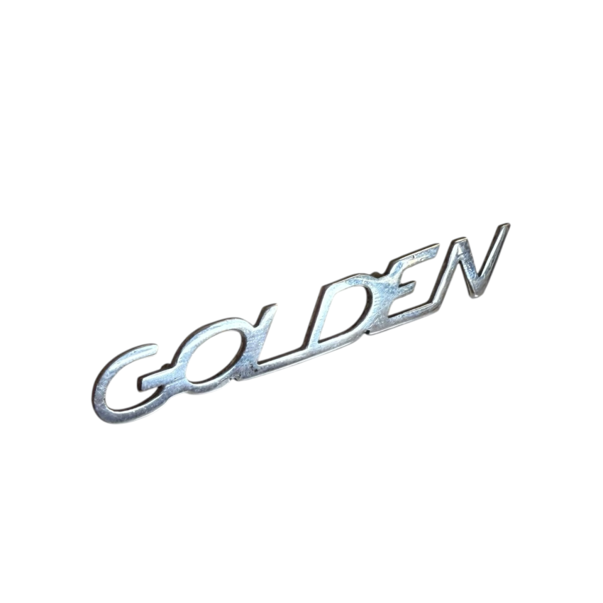 Original NOS Innocenti 'Golden' legshield badge Lambretta Special 150