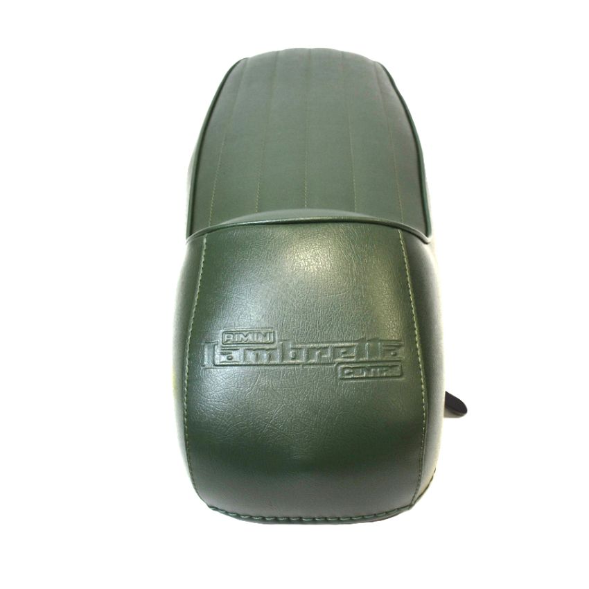RLC Fastback Green sports seat for Lambretta LI + TV + SX + Special + GP/DL + Serveta