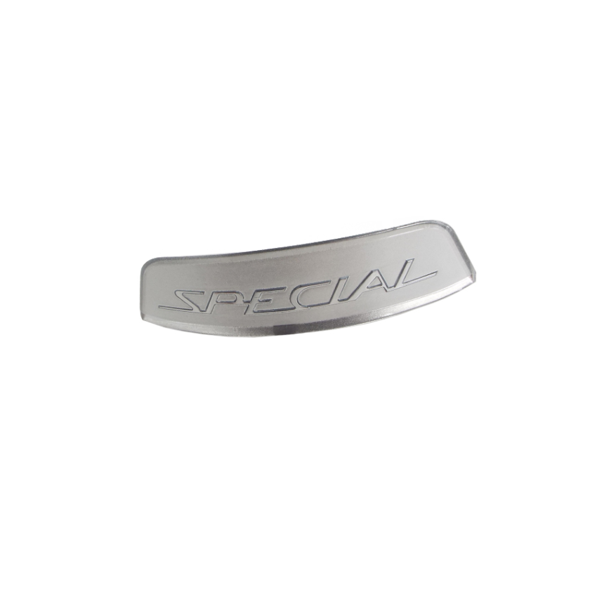 Targhetta posteriore Scootopia per Lambretta Special Silver