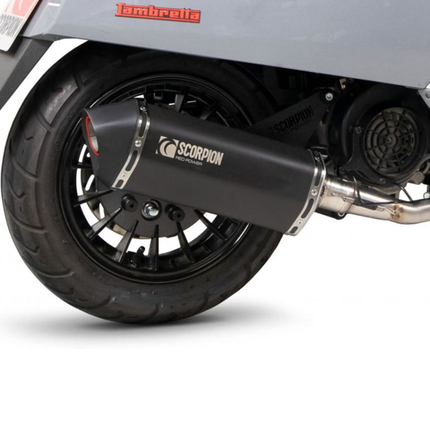 Marmitta Scorpion Black Edition per Lambretta V-Special 125 (2021-2025)