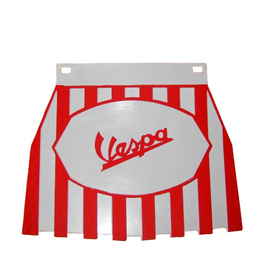 Paraspruzzi posteriore rosso e bianco Vespa