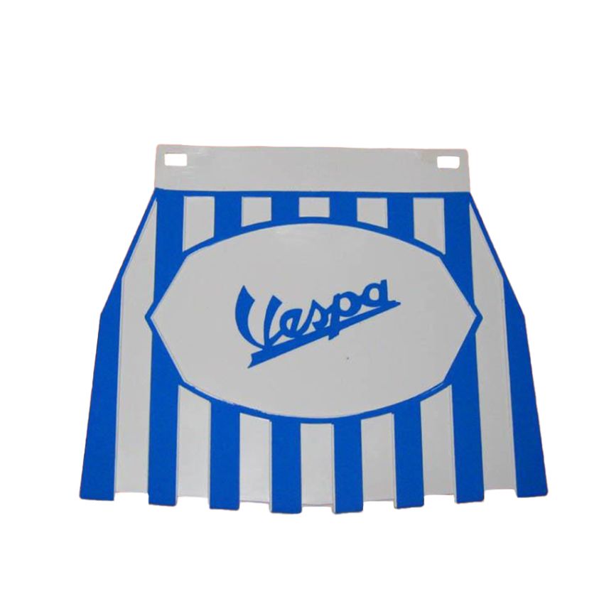 Paraspruzzi posteriore blu e bianco Vespa