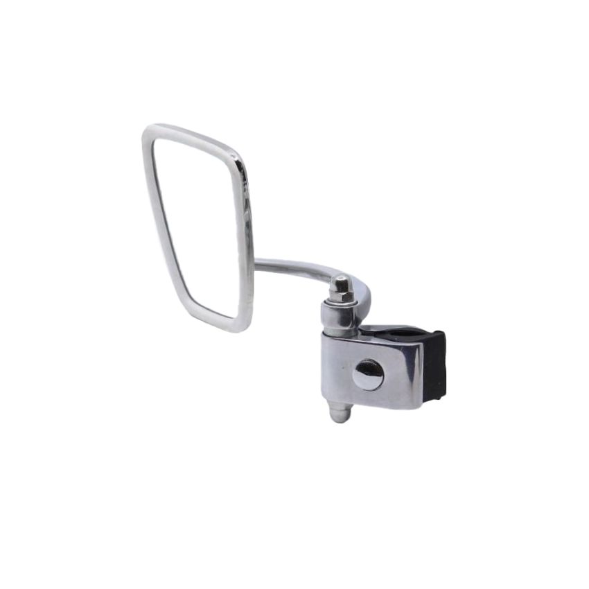 Adjustable rectangular Scootopia chromed legshield mirror (left side)