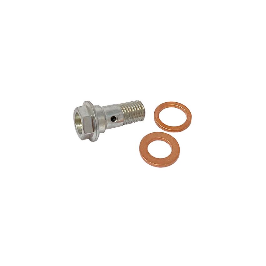 Screw to use 10mm brake hoses on 8mm master cylinder or caliper