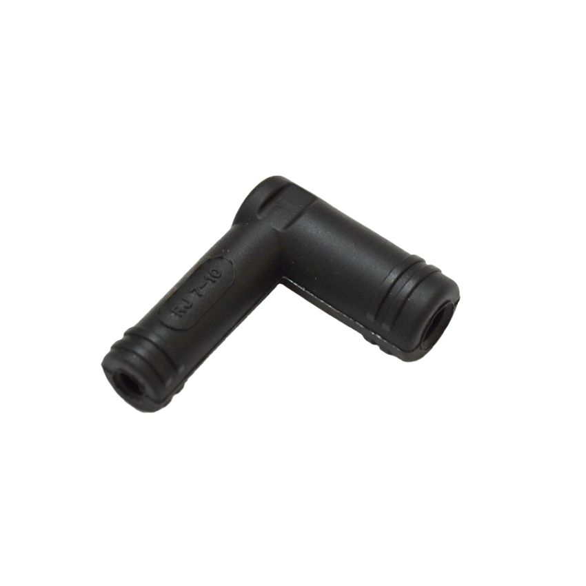 Attacco per candela in silicone nero schermato 5K