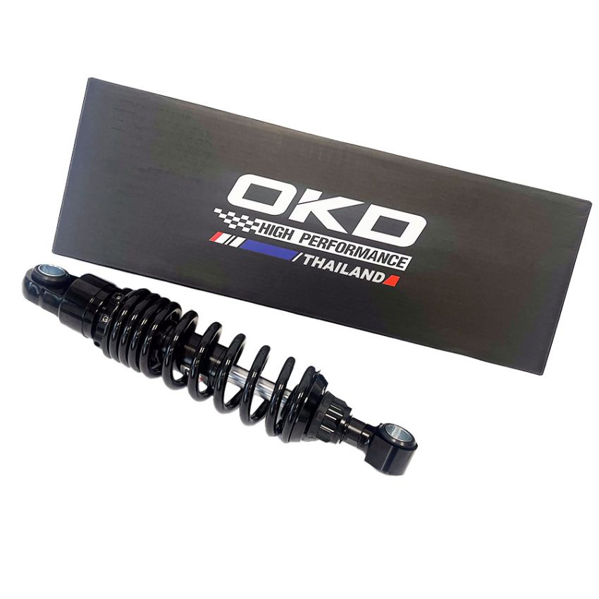 Ammortizzatore posteriore OKD Nero Lambretta S1 + S2 + S3 + SX + DL  + Lui