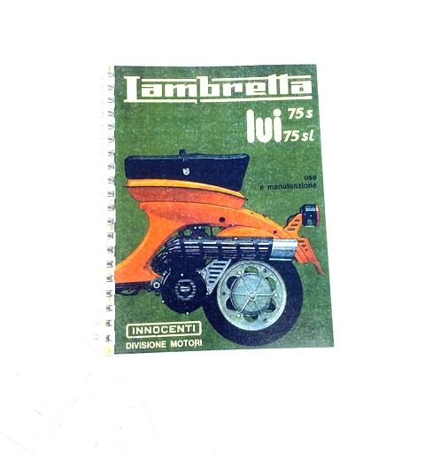 Libretto 'Uso e Manutenzione' Lambretta Lui 75S/SL