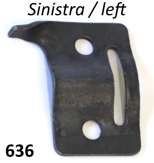 Staffa di fissaggio Sinistra gancio al telaio 'W' per cofani laterali Lambretta LI S3 + TV3 + Special + SX + J