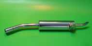 Tubo di scarico marmitta con polmoncino cromato Lambretta D + LD 150 (mod. dal 1954 al 1955)