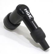 NGK high quality resistor-type plastic spark plug cap (red or black colours)