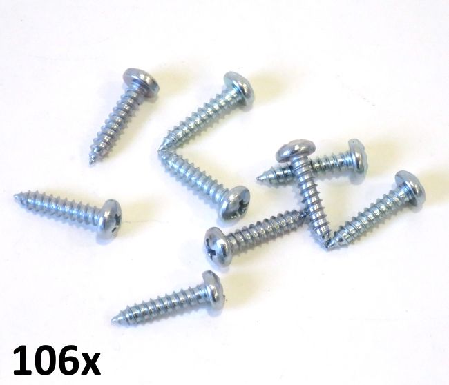 10 x self-tapping screws (for various Lambretta models)