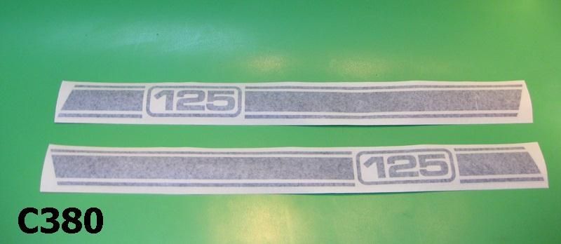 Sidepanel stripes Lambretta Serveta "125"