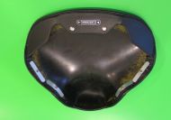 Black front single seat cover - Closed Type - Lambretta LD 1957
