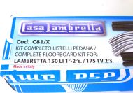Kit completo listelli pedana Casa Lambretta per Lambretta LI150 S1 + LI150 S2 + TV2