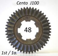 Ingranaggio cambio 1a. marcia z48 denti per Lambretta J Cento