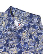Camicia Lambretta a maniche corte Painsley WHITE/BLUE