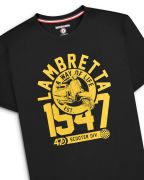 T-shirt Lambretta '1947' nera/oro