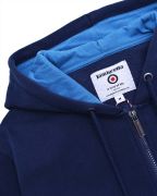 Felpa Lambretta con cappuccio e zip Blu Navy