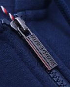 Felpa Lambretta con cappuccio e zip Blu Navy