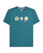 T-shirt Lambretta con vinili blu petrolio