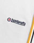 Polo Lambretta a righe bianca/nero/oro