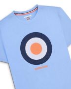 T-shirt LAMBRETTA con Target azzurro cielo