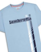 T-shirt Lambretta a righe azzurra