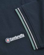 Lambretta polo vertical stripe navy/smoke blue