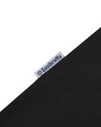 T-shirt Lambretta nera con target giallo